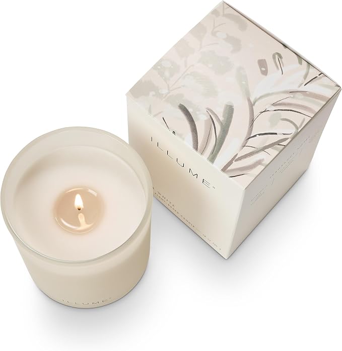 ILLUME Refillable Boxed Glass Candle, Winter White - Image 6
