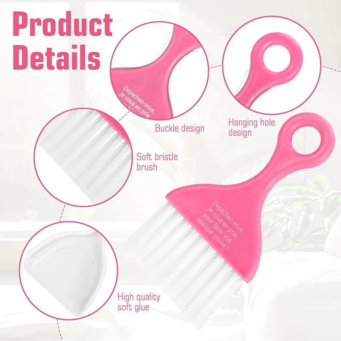 3 Pcs Mini Broom and Dustpan Set, Compact Cleaning Sweep, Mini Broom and Brush - Image 3
