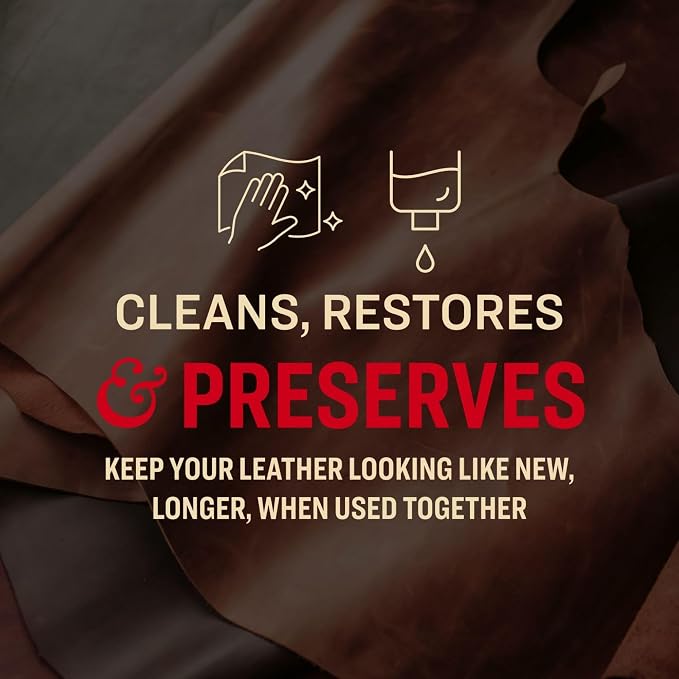 Tanner's Preserve Leather Cleaner & Conditioner Duo Pack, Rejuvinates & - Image 4