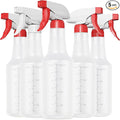 Veco Spray Bottle with Measurements and Adjustable Nozzle, HDPE Plastic Spray by Veco