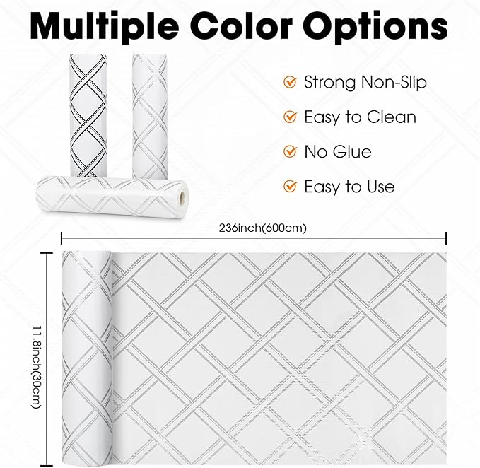 Drawer and Shelf Liners for Kitchen Cabinets Non-Adhesive Cabinet Liners Strong - Image 6