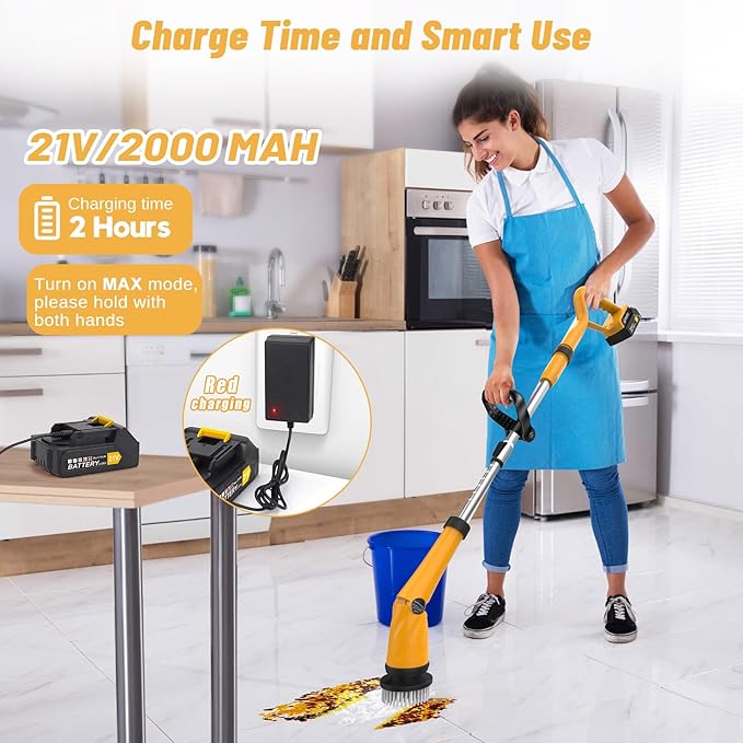 Qimedo 1500 RPM Electric Spin Scrubber - Image 5