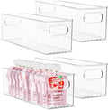 Plastic Food Storage 4 Pack Clear Container Bin by primebox