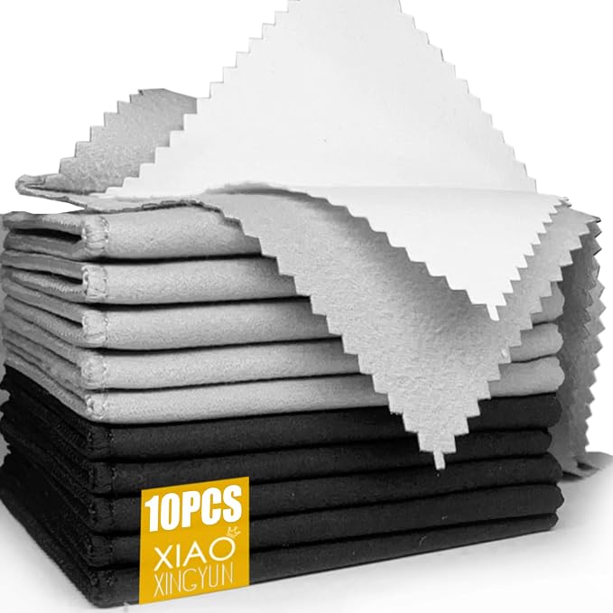 XIAOXINGYUN 10 PCS Silver polishing Cloth, Jewelry Cleaning Cloth by XIAOXINGYUN