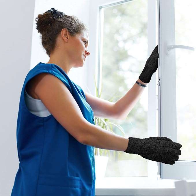 Patelai 3 Pairs Microfiber Plant Dusting Gloves Leaf Cleaning Gloves - Image 5
