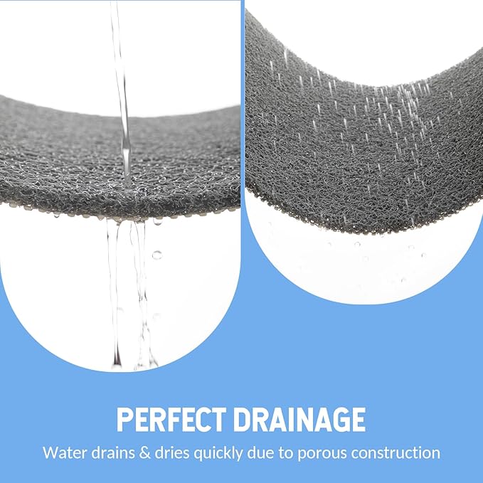 Non-Slip Bathtub Mat, Anti Slip Shower Mat, Fast Drying Bathtub Mats, Foot - Image 6