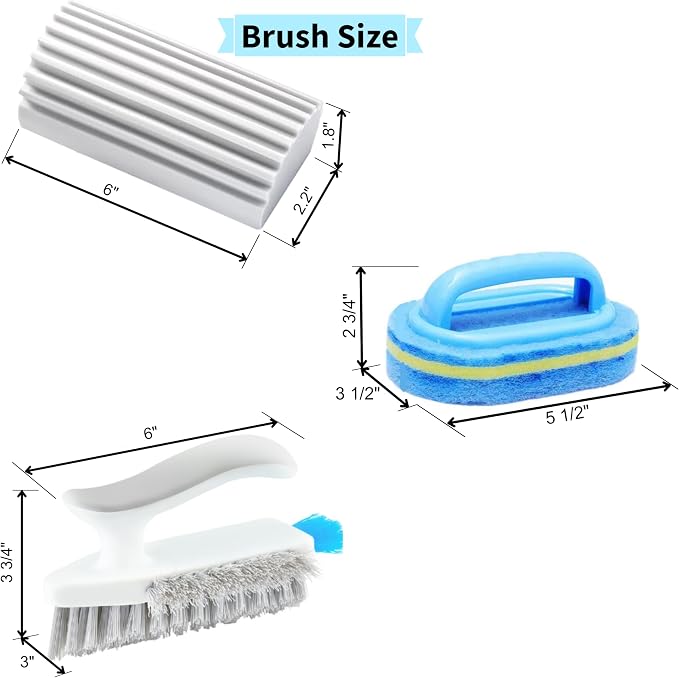Elkanah Cleaning Brushes for Household use Small Cleaning Brushes for Small - Image 7