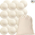 24 Pack Wool Dryer Balls XL Reusable Laundry Balls by Beieverluck