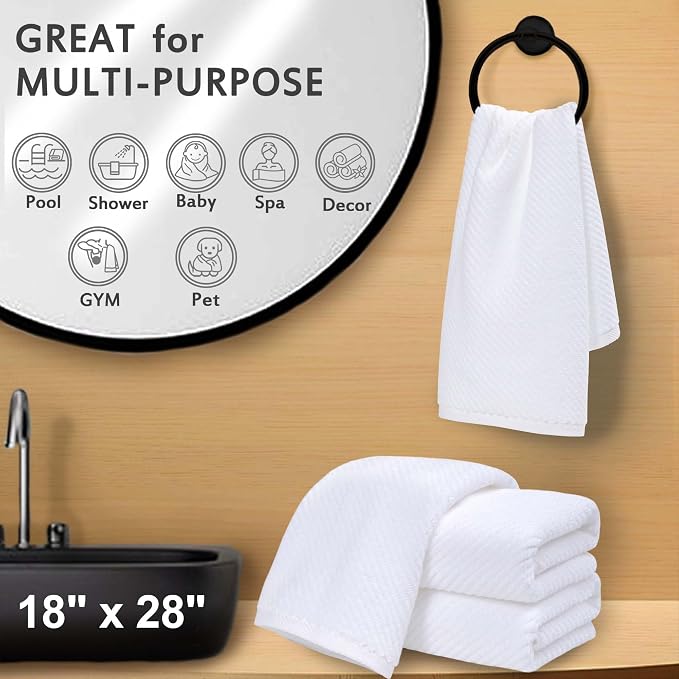 VOOVA & MOVAS White Hand Towels - Image 5
