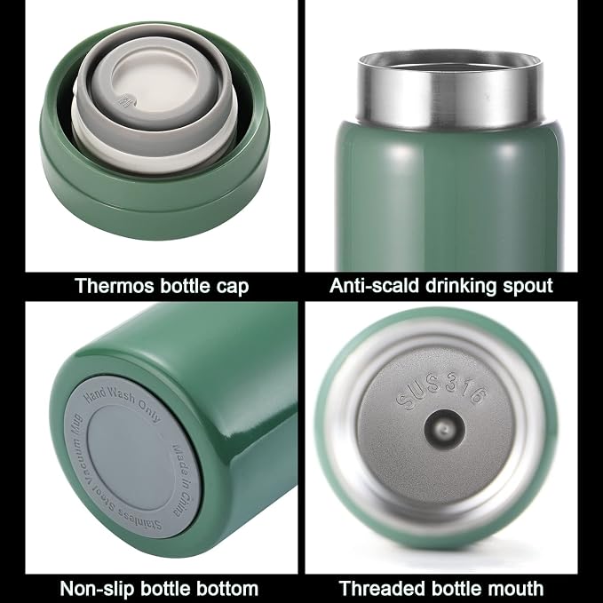 Mini Thermos Cute Water Bottle - 7 oz Tiny Insulated Vacuum 18/10 Stainless - Image 3