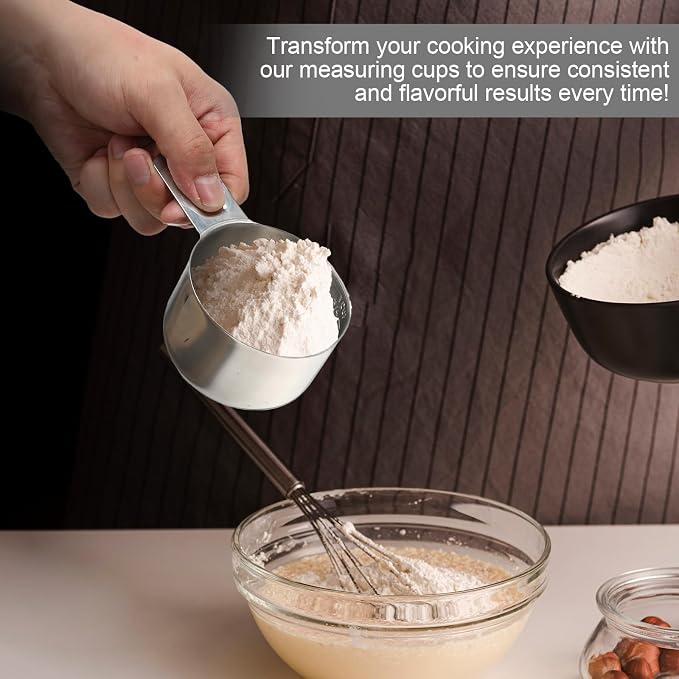 Stainless Steel Measuring Cup, 1 Cup Rice Measuring Cups, Single Measure Cups - Image 6