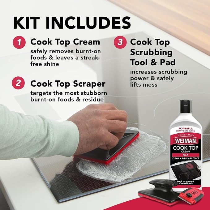 Weiman Glass Cooktop Cleaner Kit - Image 3