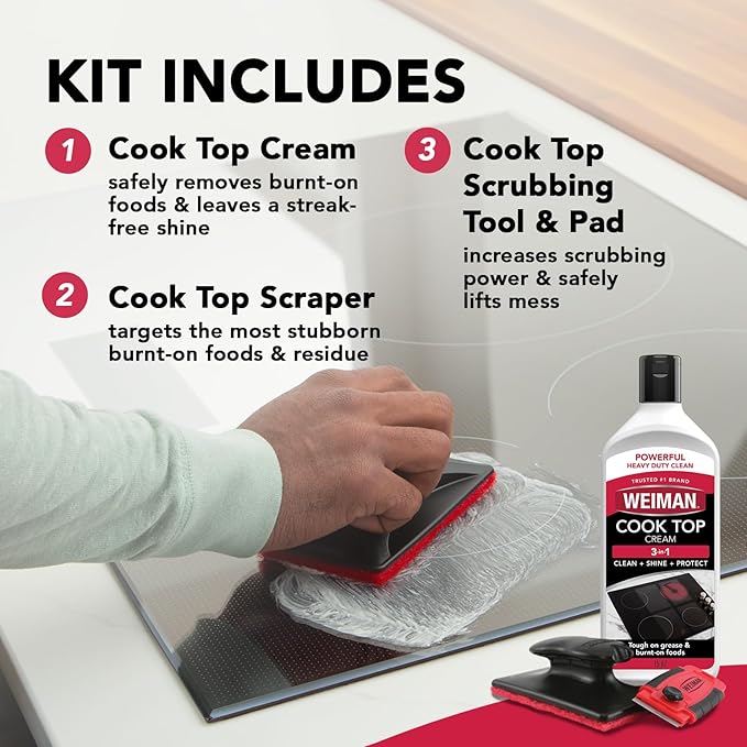 Weiman Cooktop and Stove Top Cleaner Kit - Image 3