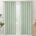 YoungsTex Sage Green Linen Curtains 78 Inches Long by YoungsTex
