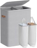 SONGMICS Laundry Basket, 44.9 Gal. Laundry Hamper, 2 Compartments, Easy Assembly by SONGMICSbySONGMICSHOME