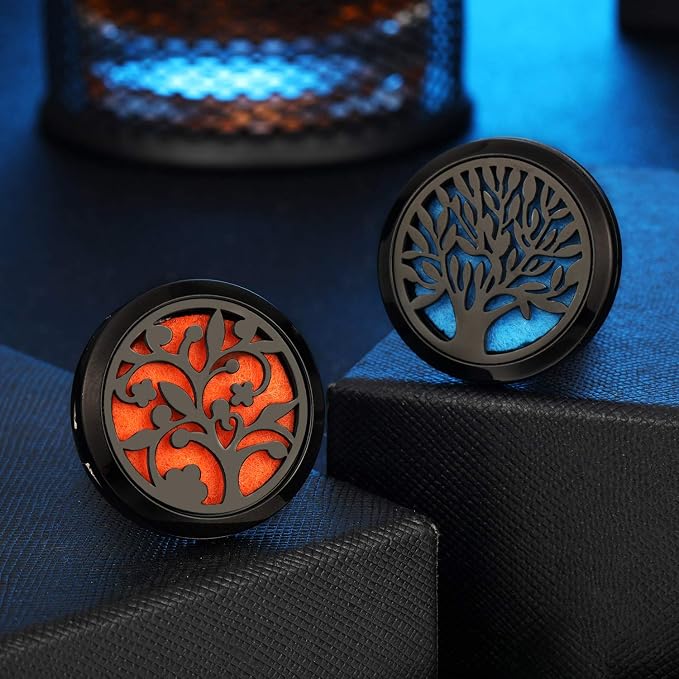 2 Pieces 316L Stainless Steel Car Aromatherapy Essential Oil Diffuser Air - Image 6