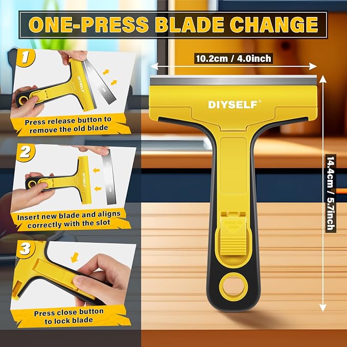 DIYSELF 1 Pack Razor Blade Scraper - Image 5