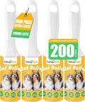 Extra Sticky Lint Roller for Pet Hairs 200 Sheets Lint Rollers for Travel 4 by Beitophomepet%60sfamily