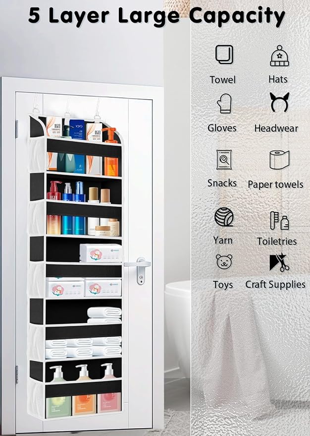 1 Pack Over The Door Storage Organizer - Image 4