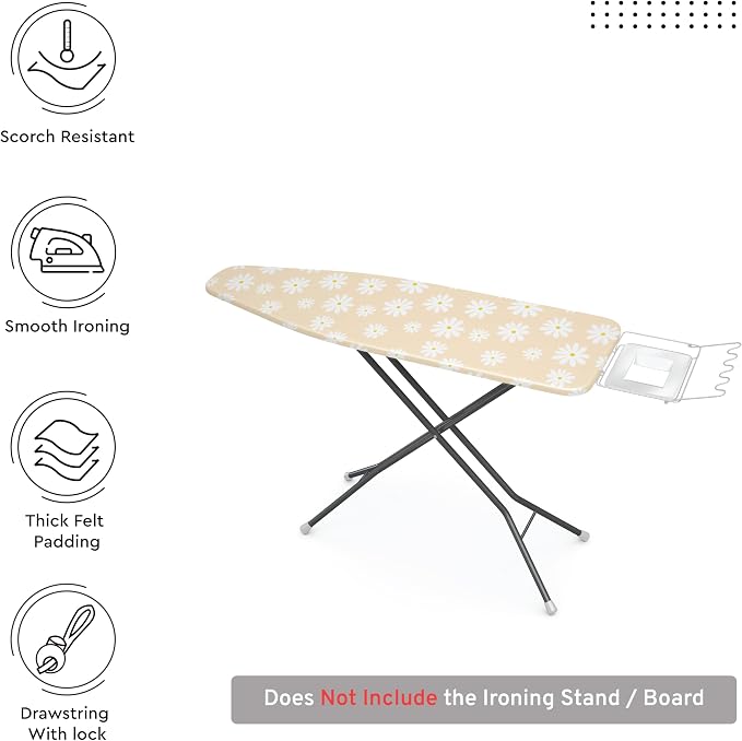 Encasa XO Ironing Board Cover and Pad 54"x15" - Image 3