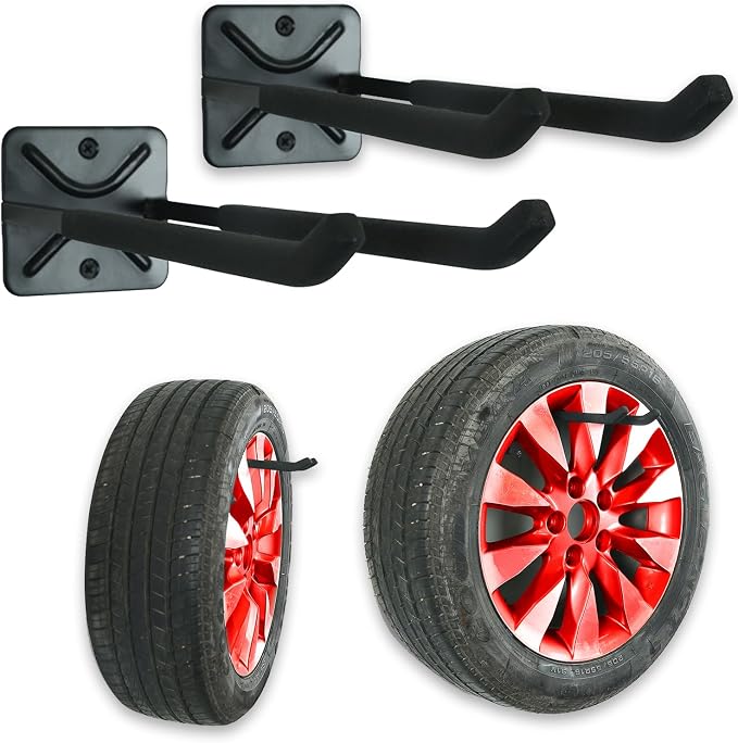 Wallmaster Wall Mount Garage Hooks, Garden Tools, Strollers and More by Wallmaster