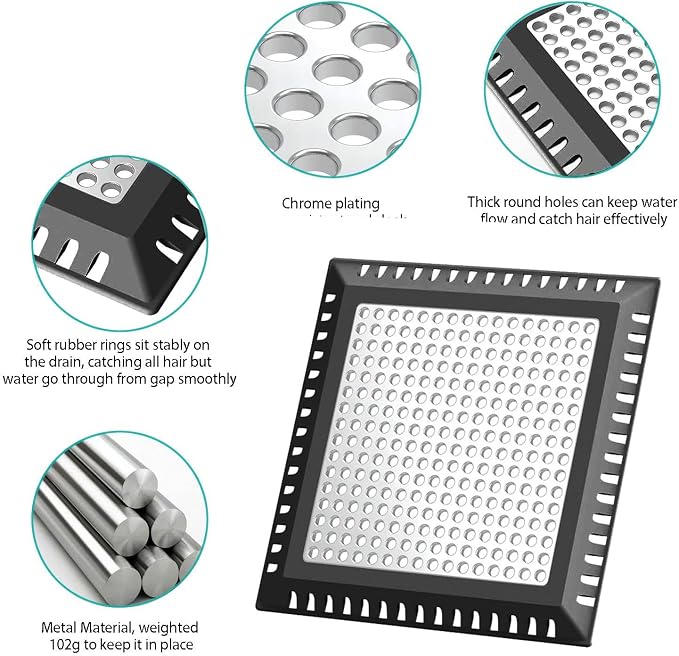Shower Drain Hair Catcher/Drain Strainer/Shower Drain Cover - Image 3