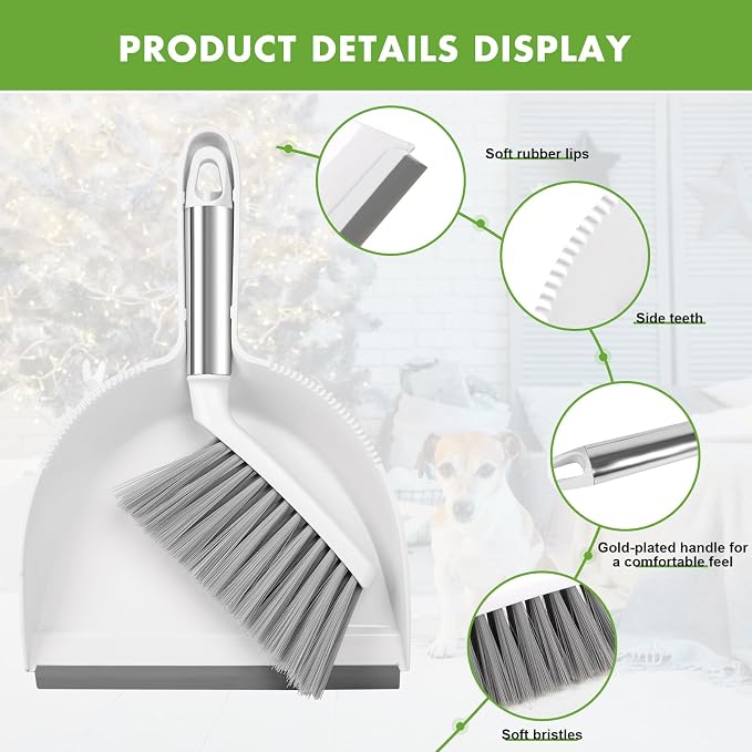 Small Broom and Dustpan Set, Dustpan and Brush Set, Small Brush and Dustpan Set - Image 4