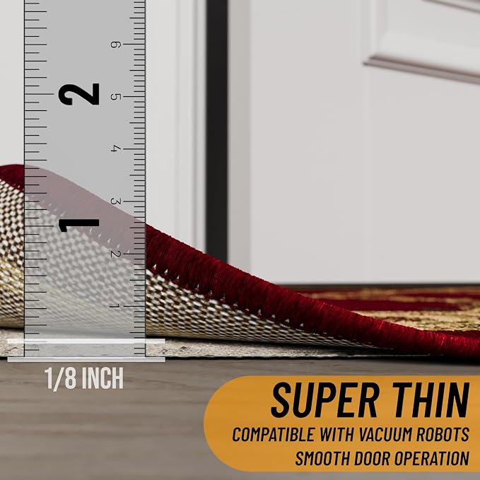 Ottomanson 5' x 7'8" Non-Slip Rug Pad Gripper 1/12 Inch Ultra Thin Dual Surface - Image 6