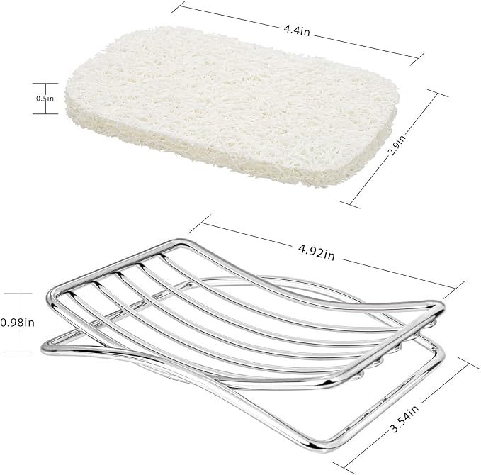 Soap Dish Stainless Steel Bar Soap Holder - Image 8