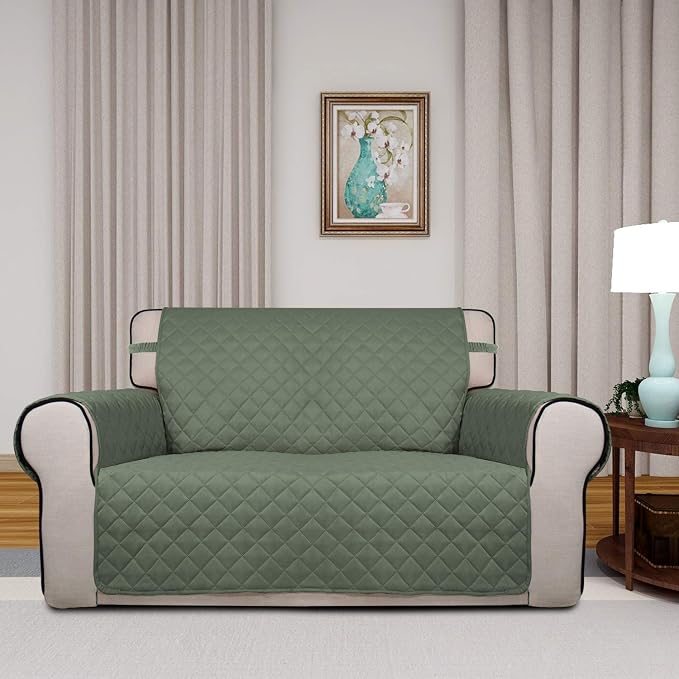 PureFit Reversible Quilted Sofa Cover, Water Resistant Slipcover Furniture - Image 2