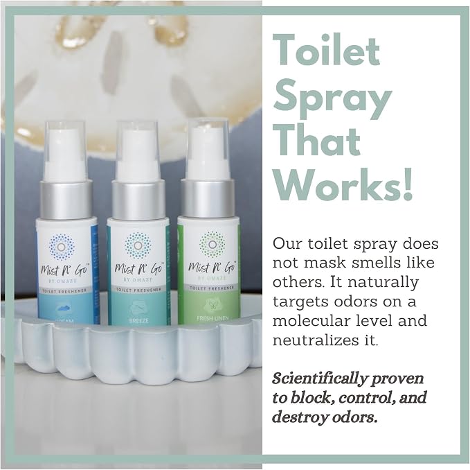 Mist N' Go by Omaze Travel Toilet Spray Odor Eliminator - Image 3