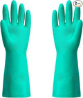 ThxToms Chemical Resistant Nitrile Gloves, Resist Household Acid, Solvent and by ThxToms