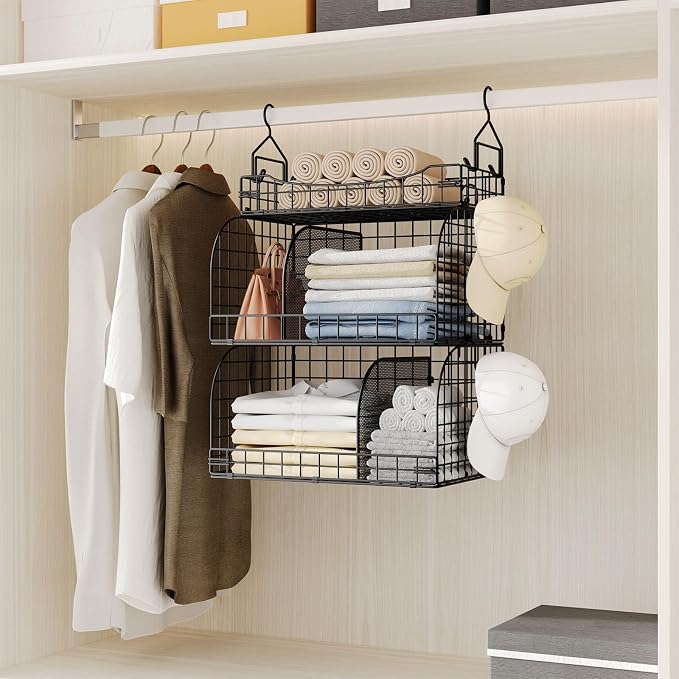 HapiRm Hanging Closet Organizer Storage - Image 2