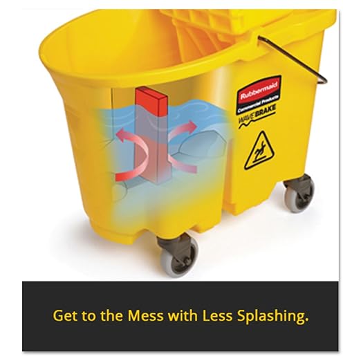 Rubbermaid Commercial Products WaveBrake 35 QT Side-Press Mop Bucket and - Image 6