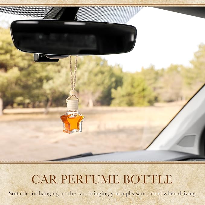 BBTO 50 Pcs Hanging Car Air Freshener Car Diffuser Bottles Empty Glass Perfume - Image 5