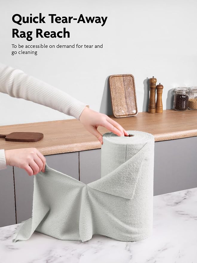 Fantasticlean Microfiber Cleaning Cloth Roll -75 Pack, Tear Away Microfiber - Image 2