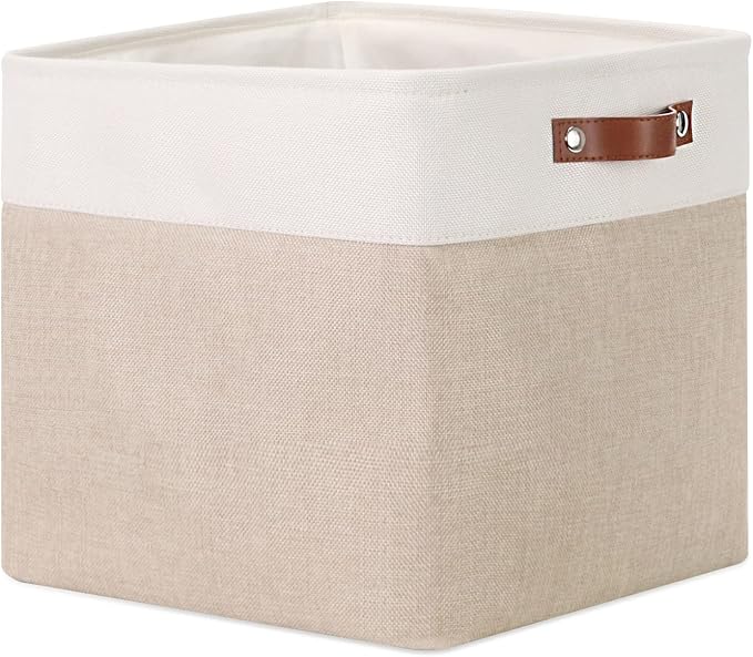 DULLEMELO Cube Storage Bin 13x13, Collapsible Fabric Storage Cube by DULLEMELO
