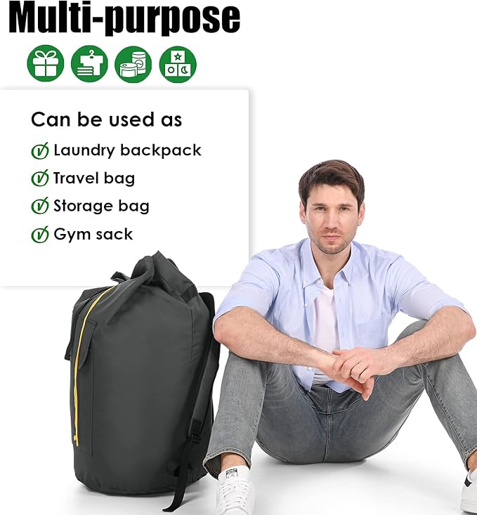 Laundry Backpack Bag, 115L Extra Large Laundry Bags - Image 7