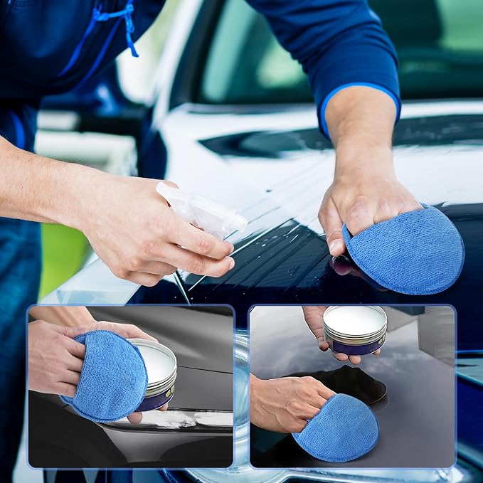 Wax Applicator Pad, 5 Inch Microfiber Applicator Pad - Image 5