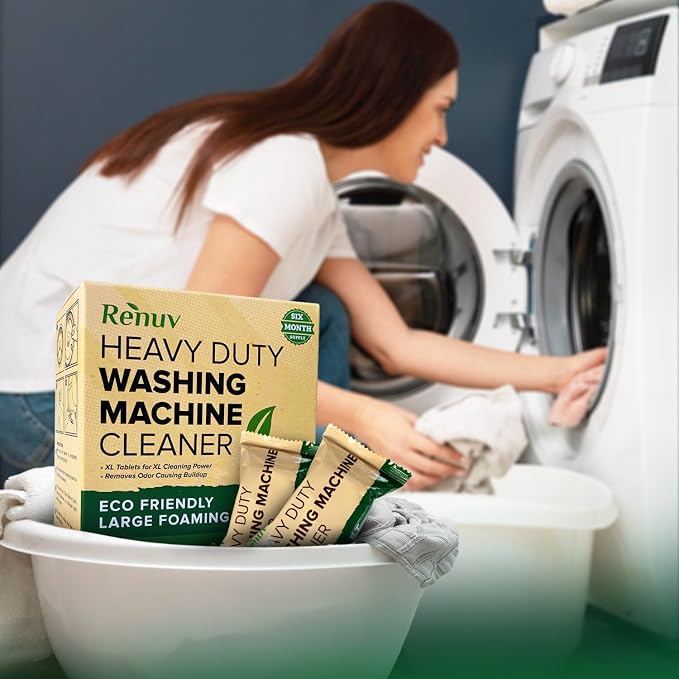 Renuv Heavy Duty Washing Machine Cleaner Descaler Tablets - Image 5