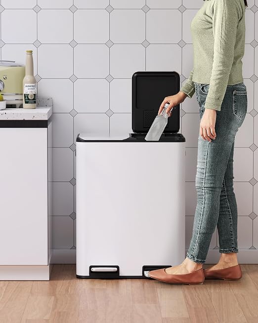 Arlopu 16Gal Dual Trash Can w/2 Built-in Box - Image 7