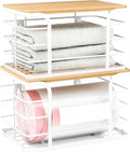 2 Pack Extra Large Stackable Pantry Organizer, Wall Mount Garbage Bag Holder by Stylstoreazy