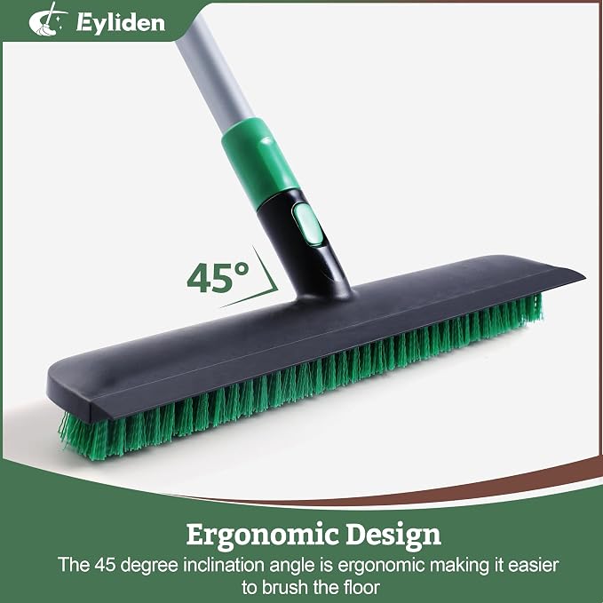 Eyliden X-Large Floor Scrub Brush, 2 in 1 Scrape Brushes - Image 4