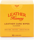Leather Honey Cleaner Wipes: Clean Leather On-The-Go. 10 Cleaning Wipes by LeatherHoney