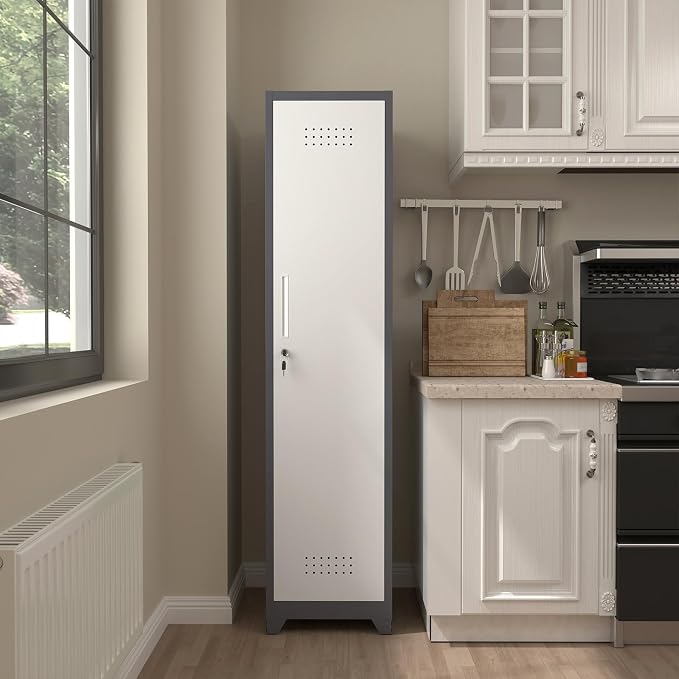 Metal Broom Storage Cabinets, Narrow Cabinet - Image 7