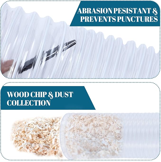 6 Inches 30 ft PVC Dust Collection Hose - Image 4