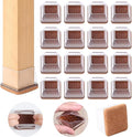 Ezprotekt 24 Pcs Clear Square Chair Leg Floor Protectors by VisittheEzprotekt