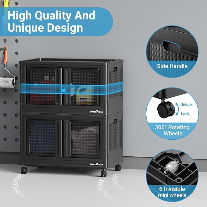 BROVIEW 140Gal Stackable Storage Bins - Image 3