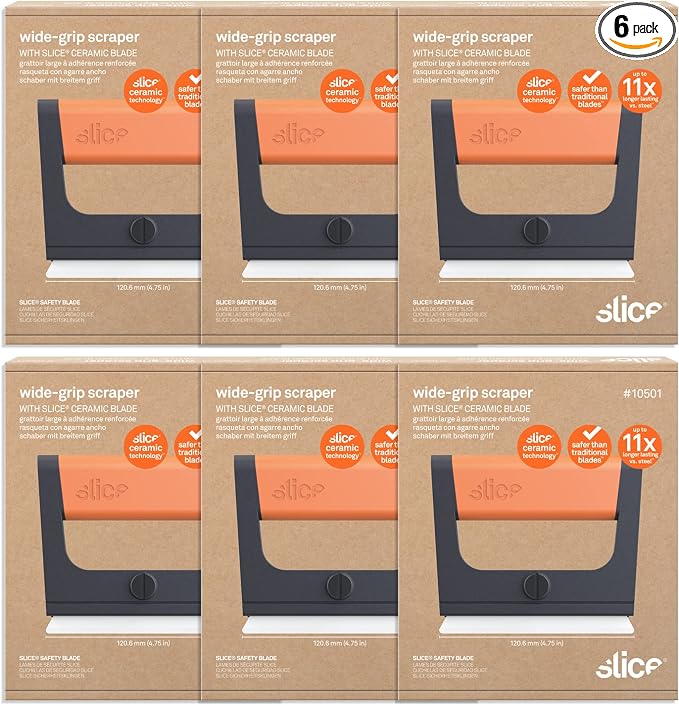 Slice 10501 Wide Scraper, Easy Clean, Ceramic Blade Lasts 11x as Long as Metal by SliceIndustrial
