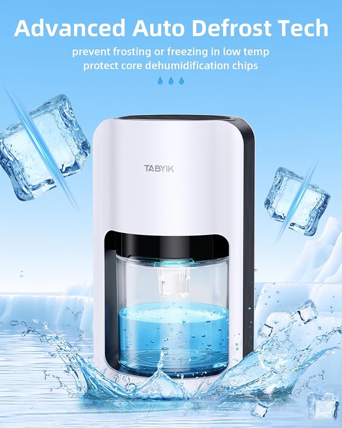 TABYIK Dehumidifiers for Home, 42oz Dehumidifier for Bathroom, Dehumidifiers - Image 4